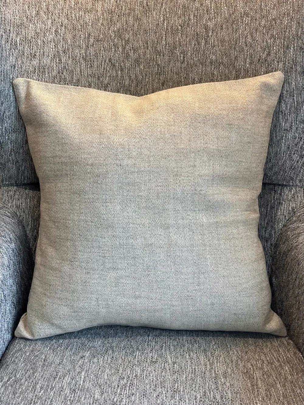 3 Neutral Cream Linen Farmhouse Throw Pillow Covers 20x20”- Home Accents